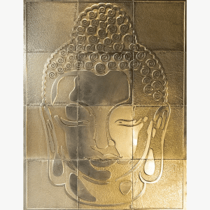 metal tiles budha