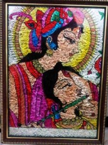 fabric and glass painting in pimple saudagar