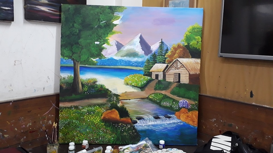scenery Painting in pimple saudagar