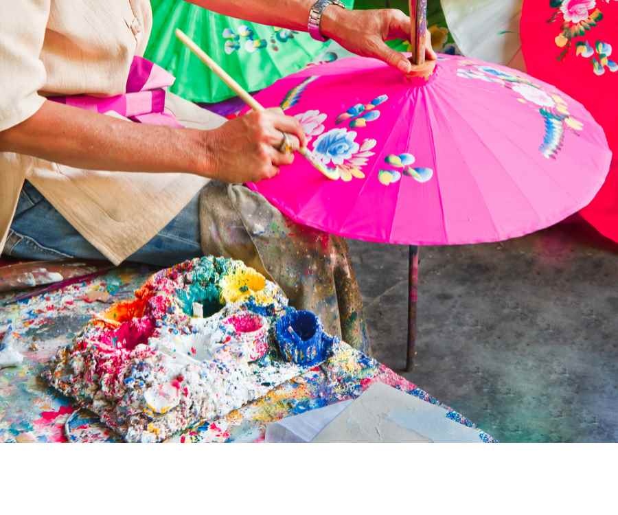 umbrella painting in pimple saudagar