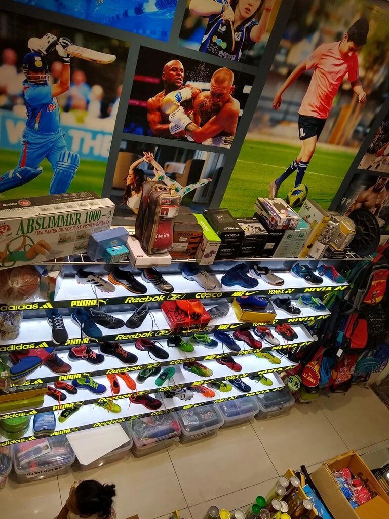 sk-sports-shop-interior-Branded shoes